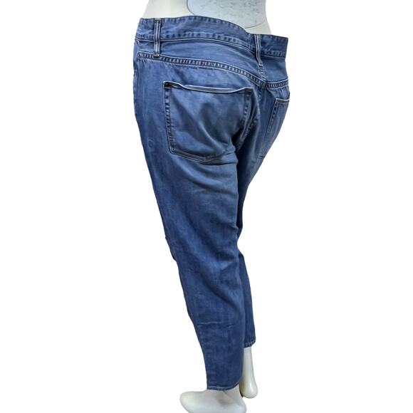 J.Crew Distressed Patchwork Boyfriend Jeans Plaid Detail Size 30 Crop Ankle - Picture 15 of 16